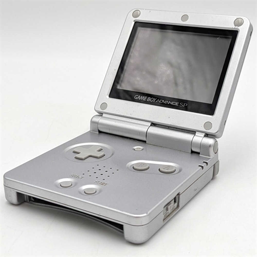 Gameboy Advance SP - Model AGS-001 - Platinum - Original Box - Console - SNR XEF12055643 (B Grade) (Used)
